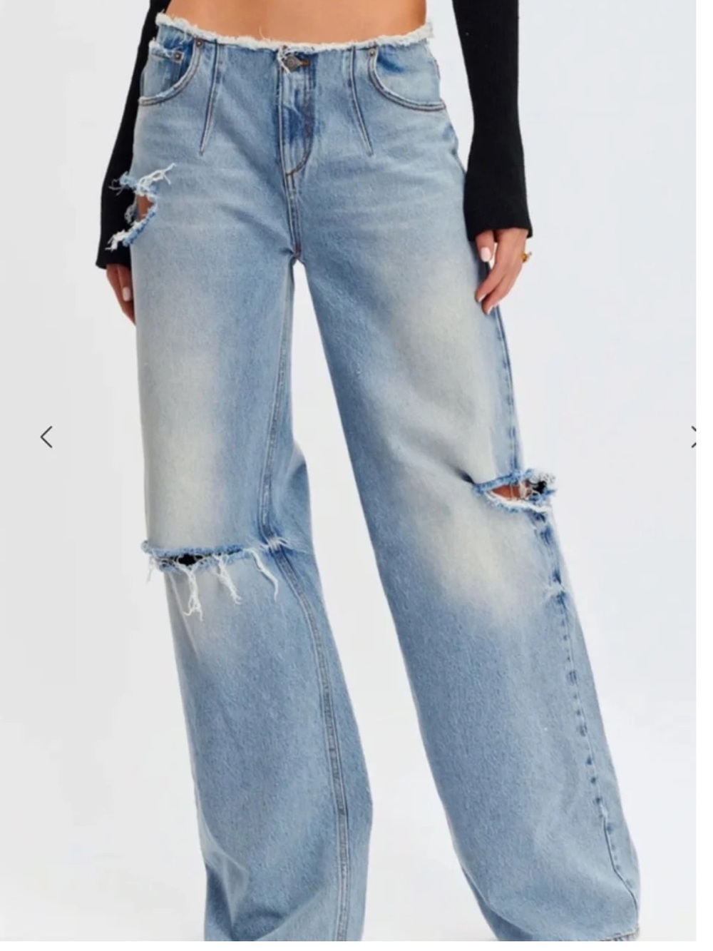 Seroya light distressed jeans